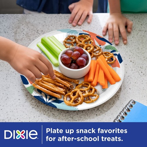 Disposable Paper Plates 10" Microwave Safe for Everyday Meals Snacks Parties US - 第 2/8 張圖片