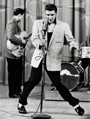 1956 Picture of Elvis Presley on Stage Performing Singing Dancing King of Rock | eBay