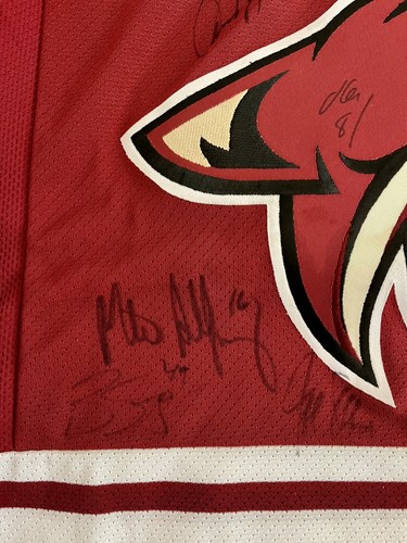 Arizona Phoenix Coyotes Koho Team Signed Autographed NHL Red Jersey Size Large - Picture 3 of 11