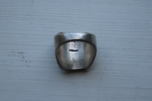 Mitchell Sockyma Sterling Silver Native American Hopi Ring Size 11.25 - Picture 8 of 8