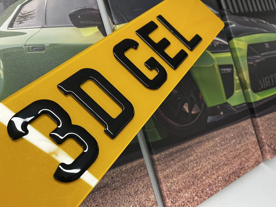 Placa numeradora 3D NEGRO con cúpula de gel para hacer números letras dígitos 350* Foto 2 de 2