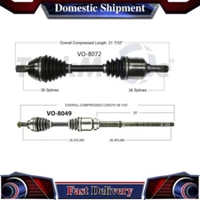 TrakMotive Front CV Axle Drive Shaft Joint For Volvo S40 2007 2008 2009 2010