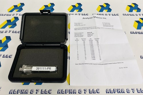 Panametrics M Series M2LWT Aluminum Oxide Moisture Probe Sn: 391111-PR - Picture 1 of 6