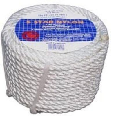 Evans Cordage 32-003 1//2-Inch by 50-Feet Coilette Nylon Rope T.W