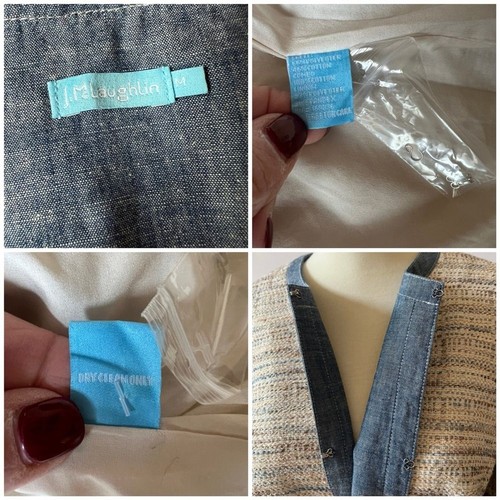 CHAQUETA BLAZER J MCLAUGHLIN THERESE TWEED RARA CORPCORE CARRERA SOFISTICADA M - Imagen 12 de 12