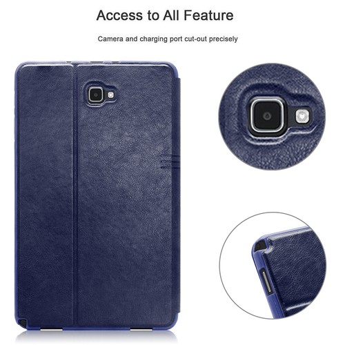 Folio Flip Leather Case for Samsung Galaxy Tab A 10.1 S pen P580 P585 with Slots - Picture 15 of 37