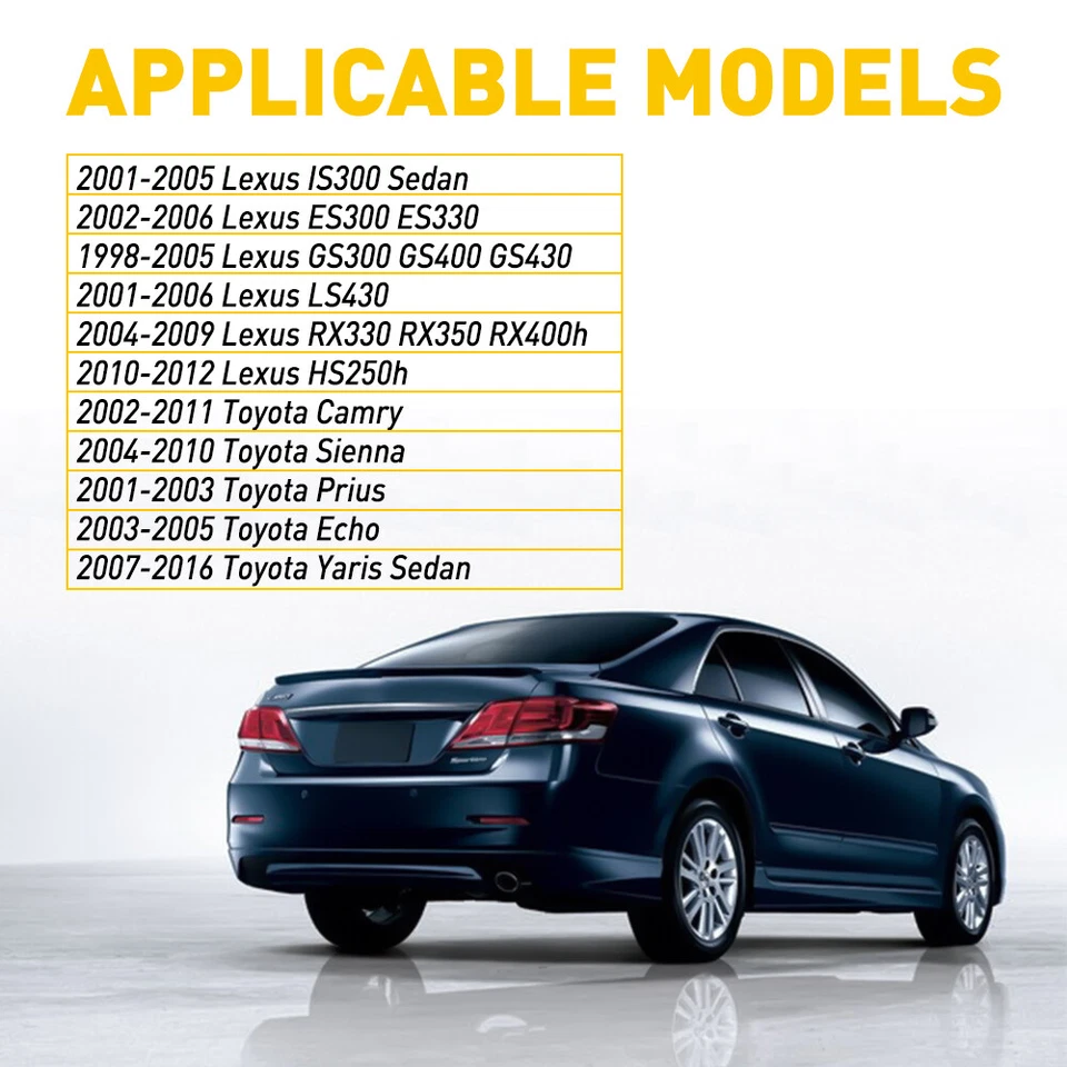 2x LED License Plate Light Tag Lamp Assembly White For 2002-2011 Toyota Camry Foto 2 de 4