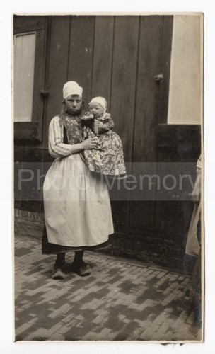 Marken Island, Vollendam: Einwohner, Boote - 12 x Foto Schnappschuss Holland 1926 - Bild 8 von 16