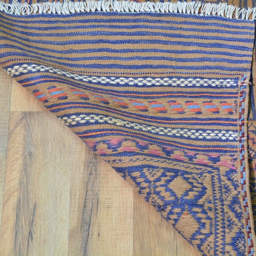 Soumak feiner Stammes afghanischer Surmai handgefertigter Wollteppich (Größe 4,2 x 5,8) Brrsf-1068 - Bild 10 von 10