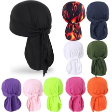 Doo Rag Skull Cap Sweat Wicking Head Wraps Cooling Helmet Liner Beanie Dew Rags