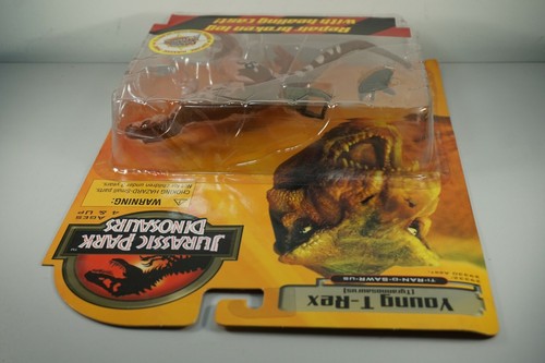Parque Jurásico Joven Tyrannosaurus Rex T-Rex Dinosaurio 1999 Hasbro Naranja Sin usar y en caja nuevo - Imagen 7 de 7