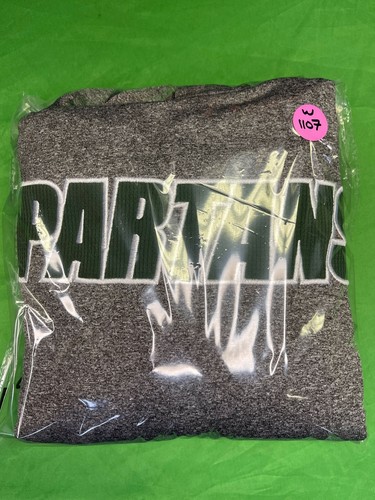 NCAA Michigan State Spartans Champion Heathered Grey Pullover Hoodie Men's Small - Picture 5 of 5
