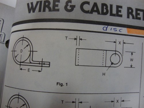 HH Smith 8945 7/16" cable clamp black nylon (qty. 25) - Picture 2 of 3