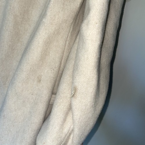 Herman Kay Wool Coat Womens Size 10 Lined Collared Pockets Button Up Beige Tan - Picture 10 of 10