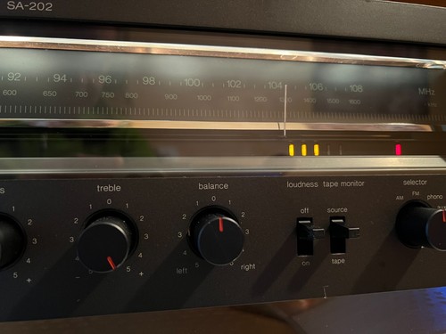 TECHNICS AMPLIFICATORE SA-202 Denon Onkio Jvc Jbl Hitachi Sony Pioneer Aiwa Teac - Foto 5 di 21