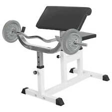 GORILLA SPORTS® Curlbank mit Hantelset Bizepsbank Scottbank Hantelbank Curlpult