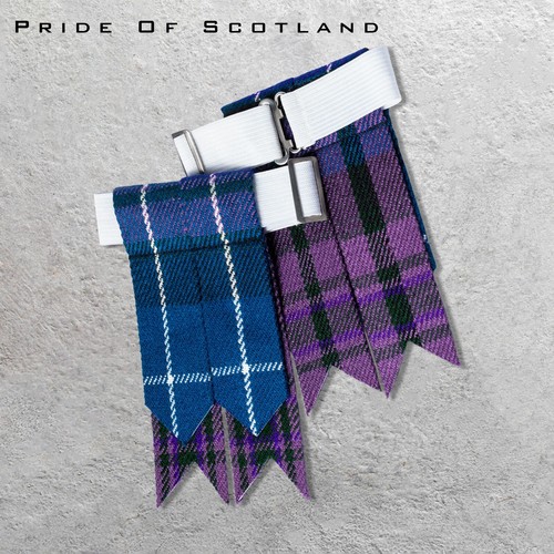 Kilt Flashes Scottish highland Multi Colors Tartan comes Heavy Buckle & Garter - Picture 118 of 130