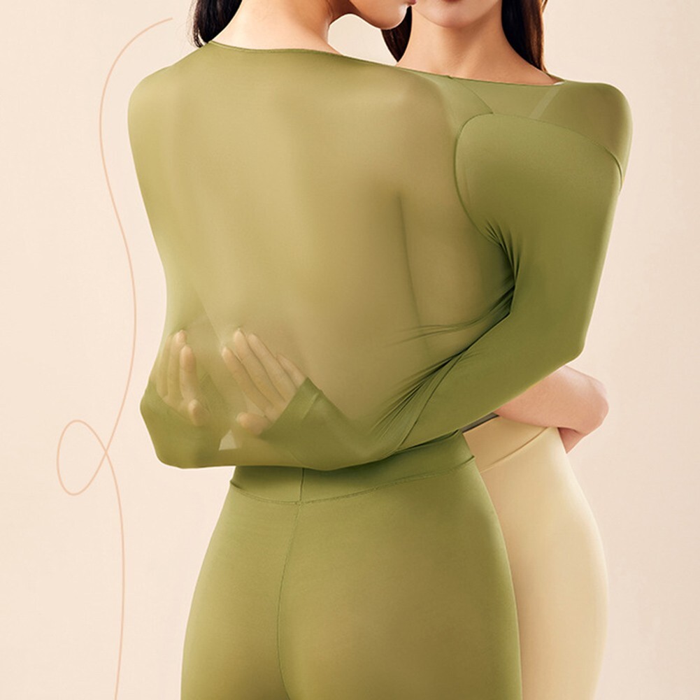 Warm and Stylish Thermal Underwear Women Set Bottoming Top in Cold Weather - Picture 4 of 15