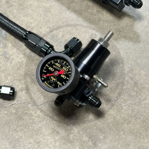 AEM Budget Fuel Rail Swap Kit for Honda Civic Integra B Series EG EK DC2 (Black) - Picture 5 of 9