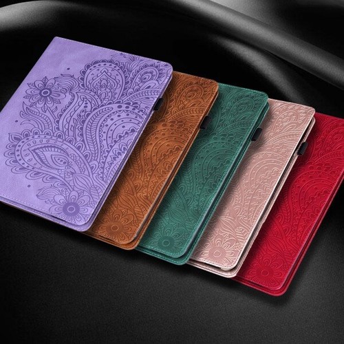 For Samsung Galaxy Tab A A7 Lite A8 8.7 9.7" 10.1" 10.5" Tab Leather Wallet Case - Picture 2 of 66