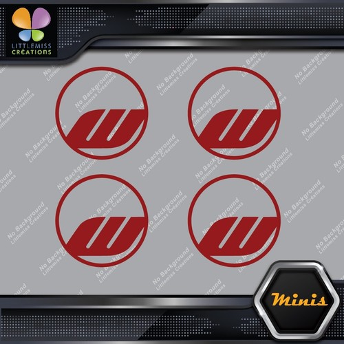 Compatible Work Wheels Rims Circle Emblem Pack 4 MINI SIZE Decals Stickers Vinyl - Picture 47 of 85