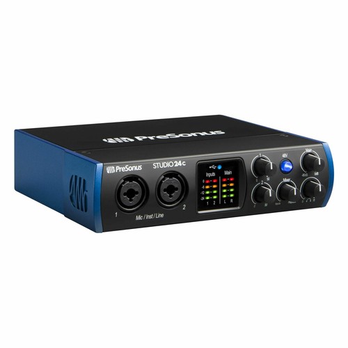 PreSonus 2X2 USB-C 24-bit/192kHz with 2 Mic Inputs Audio Interface Studio 24C - Picture 5 of 7