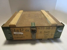 Polish Military Ammunition Crate Box European Military Surplus Wood 16"x15"
