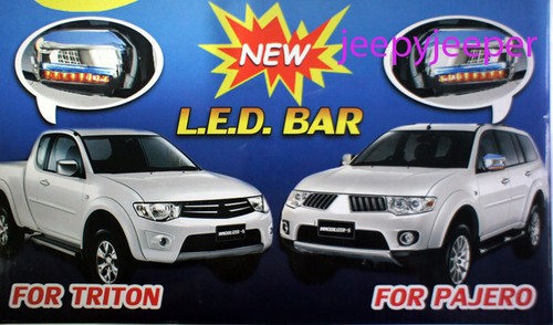 LED CHROME MIRROR COVER TRIM FOR MITSUBISHI L200 TRITON MN ML 2005-2015 - Picture 6 of 6