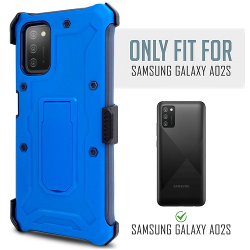 For Samsung Galaxy A02S Full Body Holster Shockproof Case with Glass - Picture 14 of 26