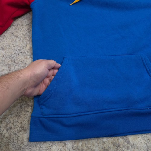 Vintage Brooklyn Clothing Blue Red Yellow Block Racer Legend Sweatshirt Small - Picture 11 of 18