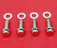SUZUKI LT250R QUAD RACER ATV POLISHED HIGH STRENGTH STAINLESS FOOT PEG BOLT KIT
