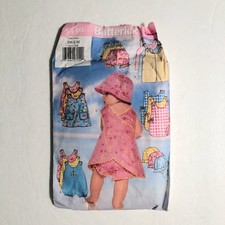 💲MAKE OFFER💲Sz NB-S-M UNCUT BUTTERICK #5439 SEWING PATTERN JUMPER/PANTIES/HAT