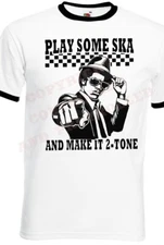 Ska Ringer T-Shirt Classic Design The Specials Madness Selector 2-tone Beat