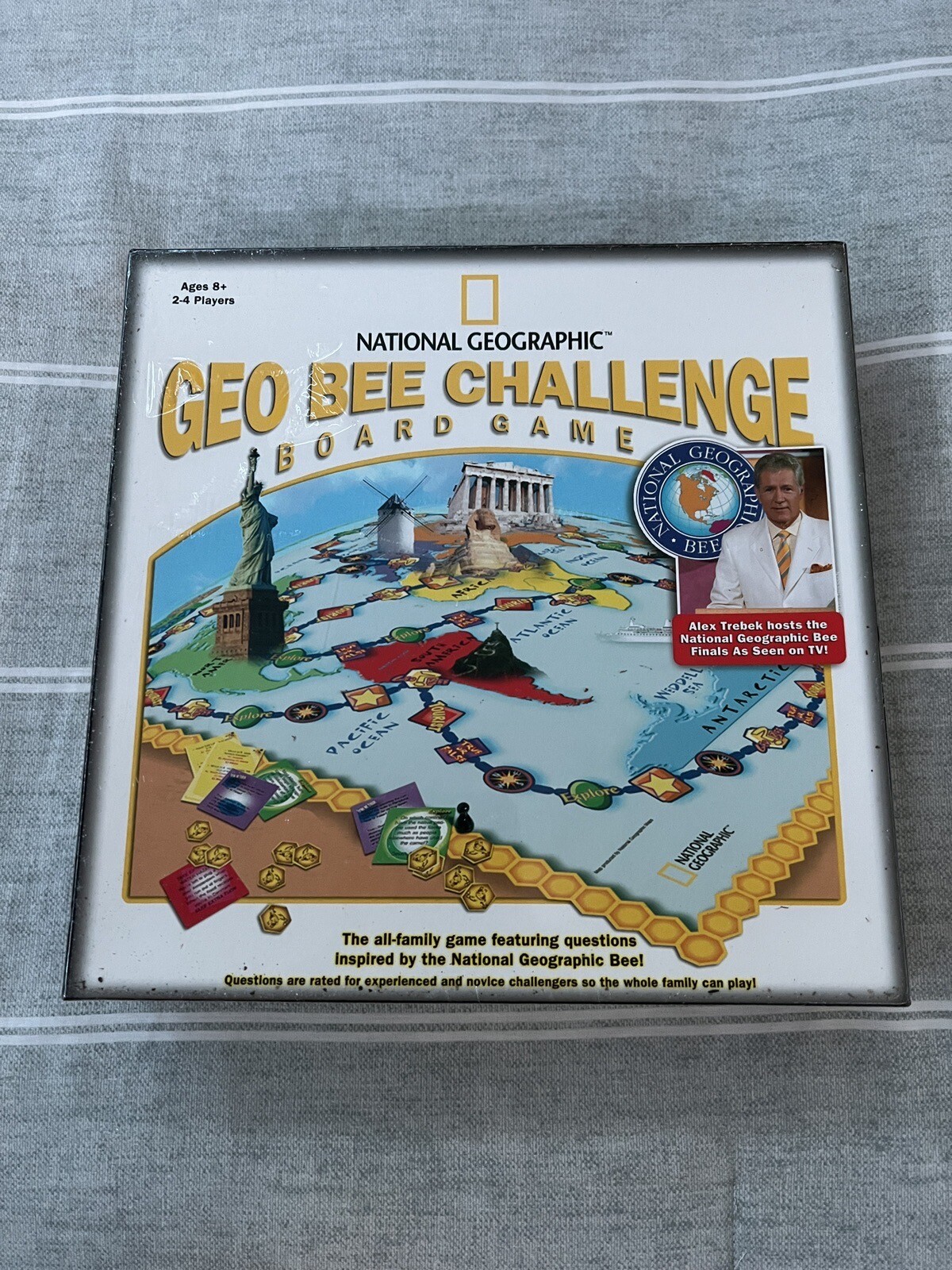 National Geographic Geo Bee Challenge Board Game 100 Questions NEW