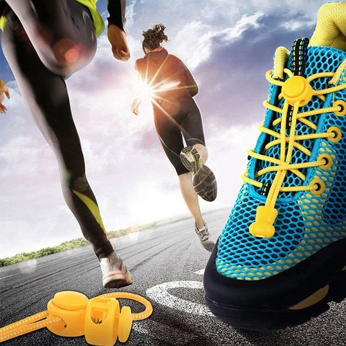 Cordones con cierre rápido elásticos correas para zapatos redondas sin ataduras coloridas - Imagen 3 de 39