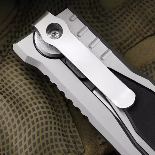 3.15" D2 Blade Folding Knife Pocket T6 Aluminium/G10 Handle Camping Tactical EDC - Picture 7 of 20