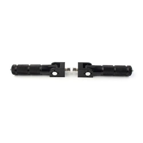 2x Universal CNC Foldable Foot Pegs Footrests For Motorcycle Bike Rear Pedals - Picture 3 of 10