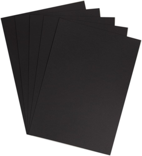 Stephens 240gsm  A4 Card BLACK Art Crafts 2 x 25 Packs (50 SHEETS) NEW - Picture 1 of 6