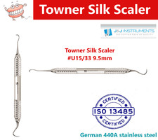 Dental Towner Silk Scaler #U15/33 9.5mm -J&J Instruments, 440A Stainless Steel