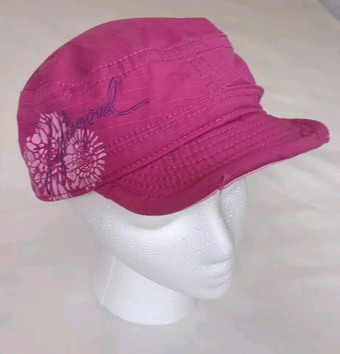 Life Is Good Pink Floral Embroidered Fitted Hat OSFM Outdoors Hiking