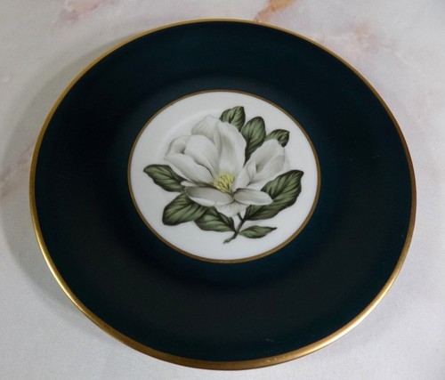 Arcadian Fine China Windsor CUP SAUCER With Magnolia Design & Gold Trim - Picture 1 of 4