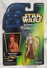 Star Wars Princess Leia Jabba's Prisoner POTF2 Green Card Hologram 3.75 Figure