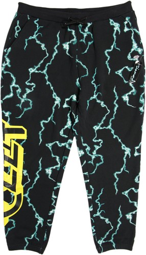 DIAMOND SUPPLY CO x OZZY OSBOURNE Terry Pants- XL- NEW- Mad Lighning sweatpant - Picture 2 of 4