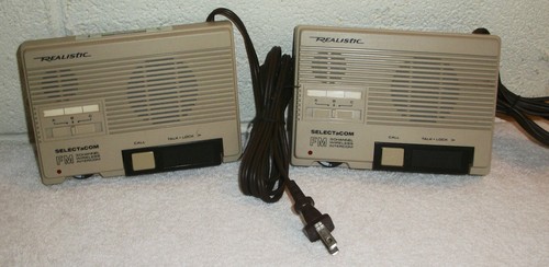 (2) REALISTIC  43-218 RADIO SHACK SELECTaCOM 3 CHANNEL WIRELESS FM INTERCOM - Picture 1 of 6