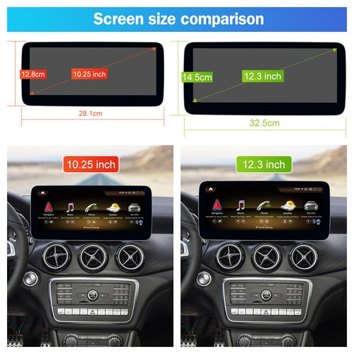 Pantalla multimedia 12,3 Android13 8+256 GB para Mercedes Benz A W176 CLA C117/X117 - Imagen 17 de 19