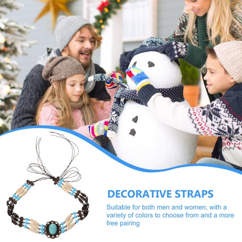 3 Pcs Beach Hat Strap Straw Band Boho Bands Braided Miss Top Decorate - Picture 10 of 12