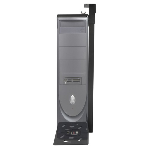 Computer-Host-Halterung aus Stahl, seitlich/hängend montierbar, schwarz 30kg - Bild 5 von 12
