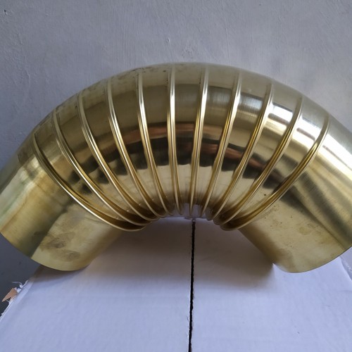 Curva gomito in ottone a 90° diametro 15 per stufe - Foto 2 di 2
