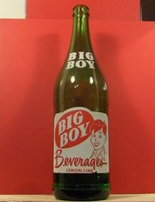 Big Boy Beverages Lemon Lime 28 oz Green Soda Bottle St Charles Missouri SB598