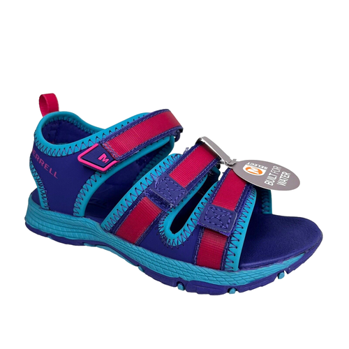 Merrell Toddler Girls Outdoor Sporty Sandal Size 10 Purple Pink Adjustable Shoes - Picture 13 of 15